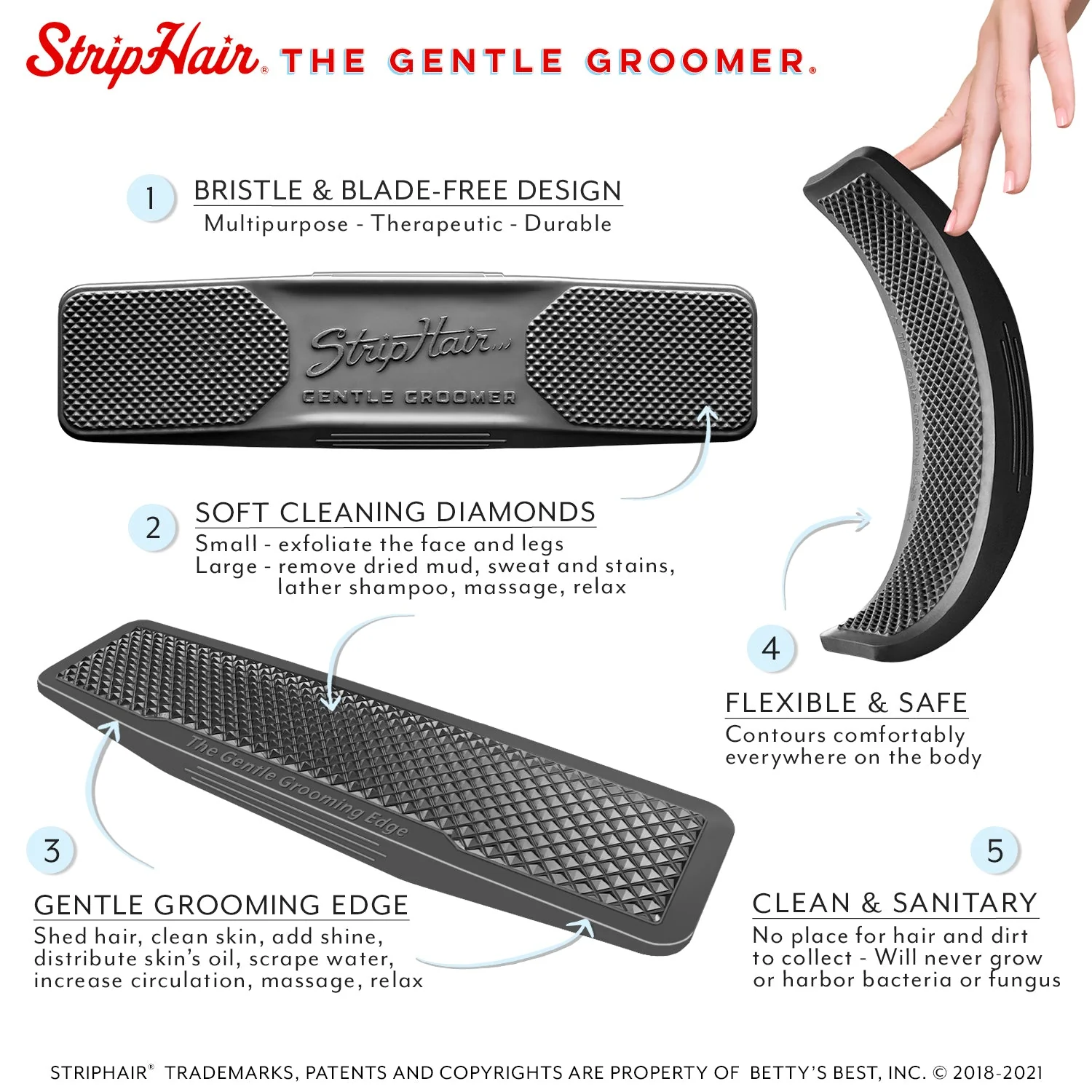 StripHair 6-in-1 Gentle Groomer