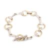 Hiho Two Tone Silver Snaffle Bracelet