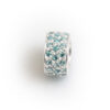Hiho Silver CZ Starlight Roller Charm Bead - Image 4
