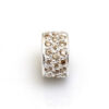 Hiho Silver CZ Starlight Roller Charm Bead - Image 5