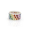 Hiho Silver CZ Starlight Roller Charm Bead - Image 6