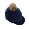 Capz Velour Skull Cover with Faux Fur Pom Pom - Image 4