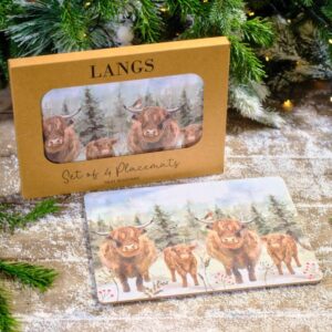 Highland Cow and Robin Placemat