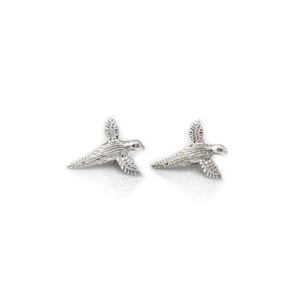 Hiho Exclusive Sterling Silver Pheasant Studs