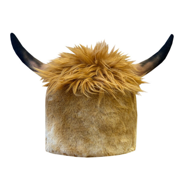 Equetech Childs Heather Highland Cow Hat Silk - Image 2